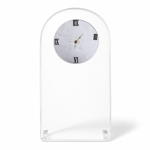 1970s Mid-Century Modern Lucite Wall Clock