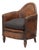 Leather Tub Chair, 1930s For Sale