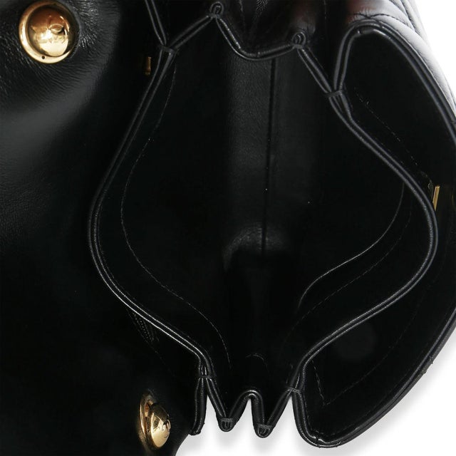 Black Black Quilted Lambskin Small Colour Match Flap Bag For Sale - Image 8 of 9