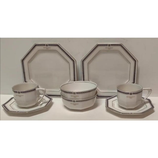 Royal Blue Mid 20th Century Givenchy Dinnerware Set - 8 pcs For Sale - Image 8 of 8