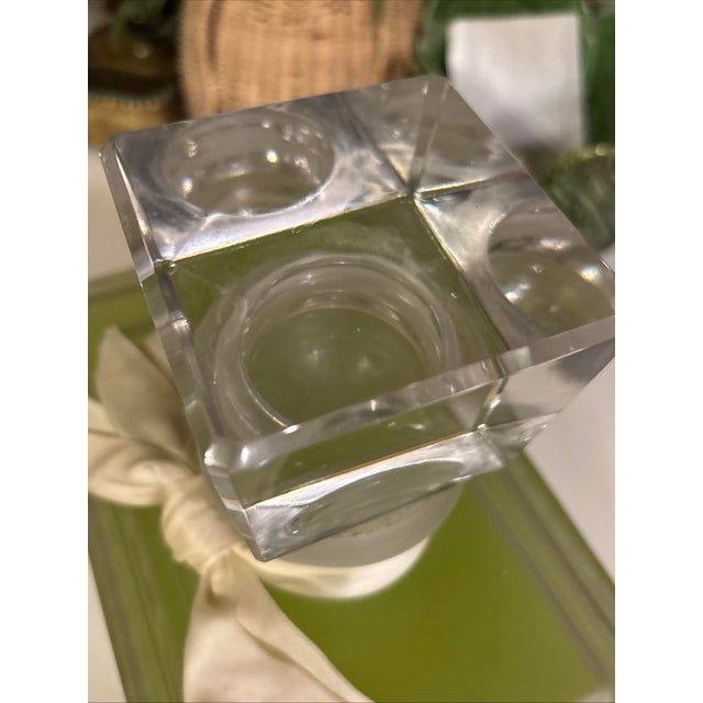 Miss Dior 20th Century Giant Houndstooth Glass 12”x10”W Department Store Factice Bottle For Sale In Chicago - Image 6 of 12