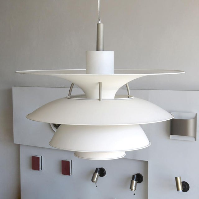 Wonderful large-scale pendant by Poul Henningsen for the Charlottenborg Exhibition Hall in Copenhagen, produced by Louis...