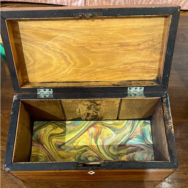 Asian Antique Antique Box with Silver & Bone Accent For Sale - Image 3 of 3