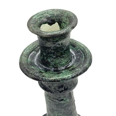 Moroccan Moroccan Tamegroute Glazed Candlestick Holder For Sale - Image 3 of 5