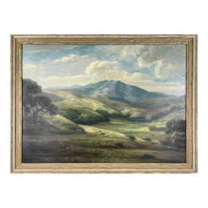 Early 20th Century Palo Alto Foothills Landscape Oil Painting by Bruce Nelson