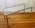 Milo Baughman Vintage 1970s/1980s Postmodern Tubular Brass and Glass Console Table, Desk, or Small Dining Table For Sale - Image 4 of 8