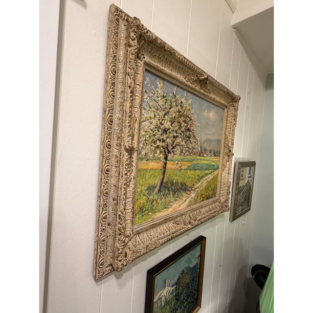 Green 19th Century Oil Painting For Sale - Image 8 of 8