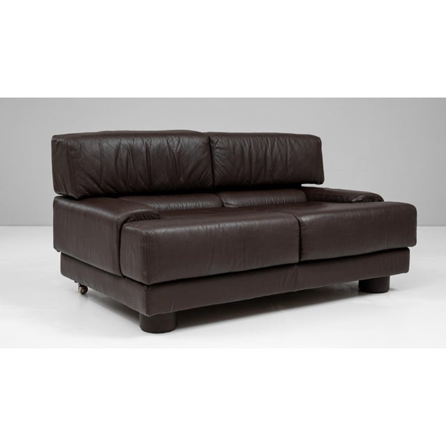 Percival Lafer 1970s Brazilian Leather Sofa By Percival Lafer For Sale - Image 4 of 12