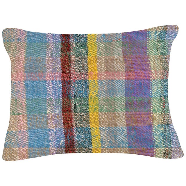 Traditional 1960s Turkish Hemp Pillow - 15" X 20" For Sale - Image 3 of 3