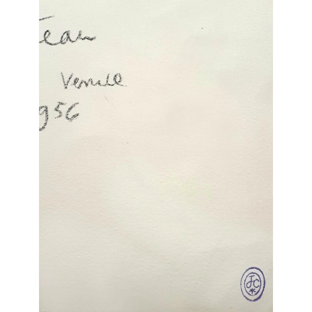 Jean Cocteau, Young Girl, Lithograph, 1956 For Sale - Image 7 of 9