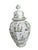 A beautifully decorated lidded vase from Moustiers, showcasing the region’s distinctive hand painted artistry in a classic...