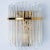 Glass and Gold Brass Wall Light from Palme, 1970s For Sale - Image 9 of 9