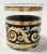 Glass Vintage Culver LTD Black and Metallic Gold Lowball Glasses, Set of 5 For Sale - Image 7 of 9