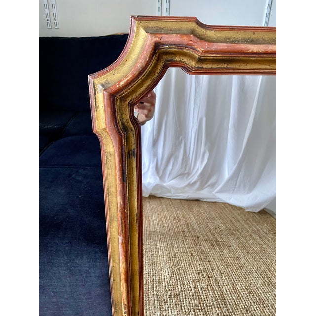 Italian Mirror with Golden Patina, 1890s For Sale - Image 9 of 11