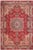 Red Shabby Chic Tabriz Red/Green Wool Rug - 9'6'' X 13'3'' For Sale - Image 8 of 10