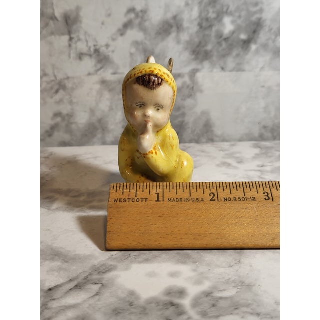 1920s L E Smith Ceramic Angel Figurine For Sale - Image 12 of 12