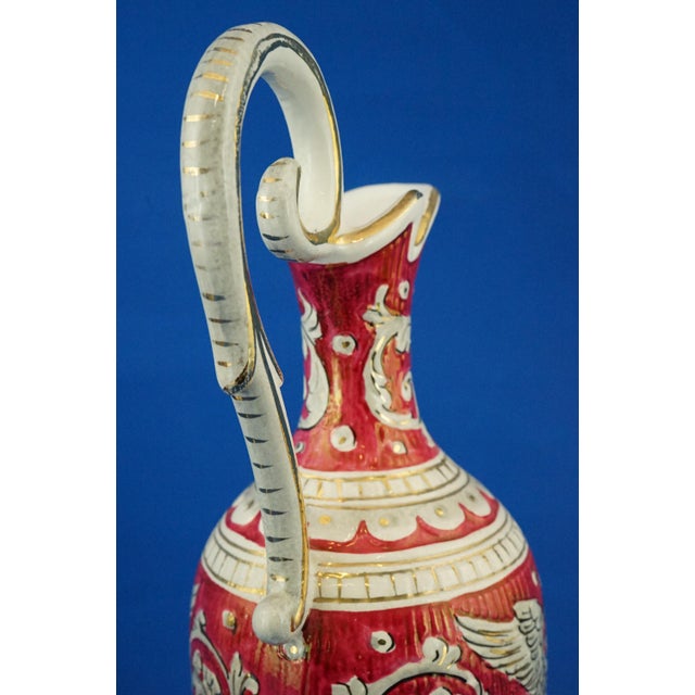 Large Antique Ceramic Amphorae Jugs by Mario Sambuco for Maioliche Deruta, 1890s, Set of 2 For Sale - Image 13 of 18