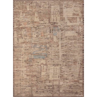 Contemporary Earthy Abstract Nomadic Modern Area Rug For Sale