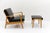 1960s Mid-Century Modern Scandinavian Armchairs and Ottoman, 1960s, Set of 3 For Sale - Image 5 of 14