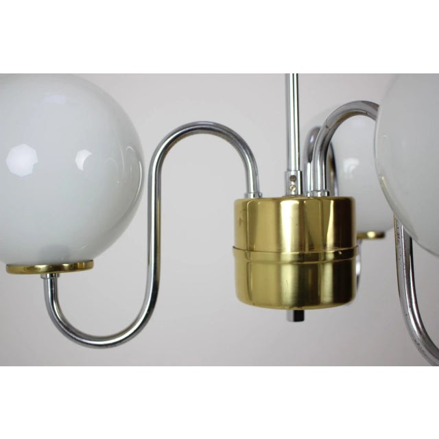 Mid-Century Modern Mid-Century Glass Chandelier from Lidokov, 1960s For Sale - Image 3 of 8