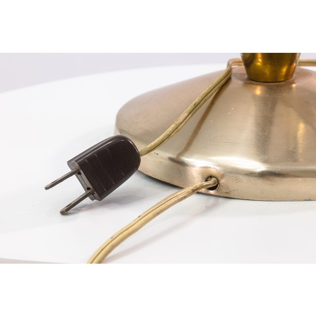 Vintage Double Gooseneck Starpunched Adjustable Table Lamp Thurston Attributed For Sale In Detroit - Image 6 of 10