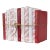 Decorative Books - Raspberry Blush Damask Mixed Media Book Bundle - 1 Foot of Pink Books For Sale