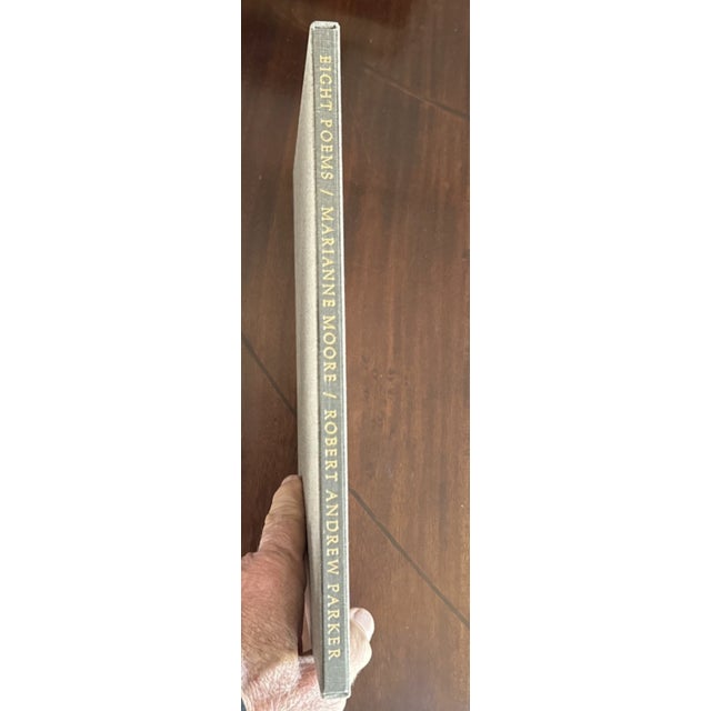 Paper Eight Poems Marianne Moore, Signed, Illustrated by Robert Andrew Parker, Signed For Sale - Image 7 of 15