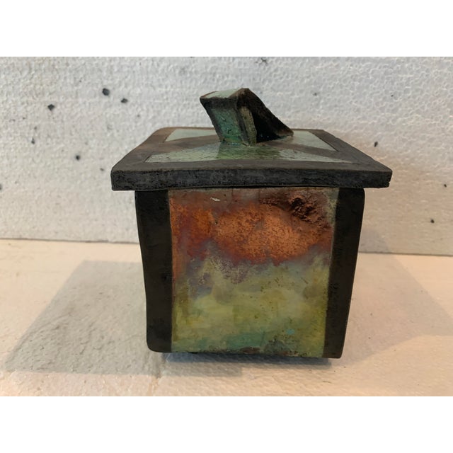 Enameled Ceramic Box by J Gallart For Sale - Image 10 of 10