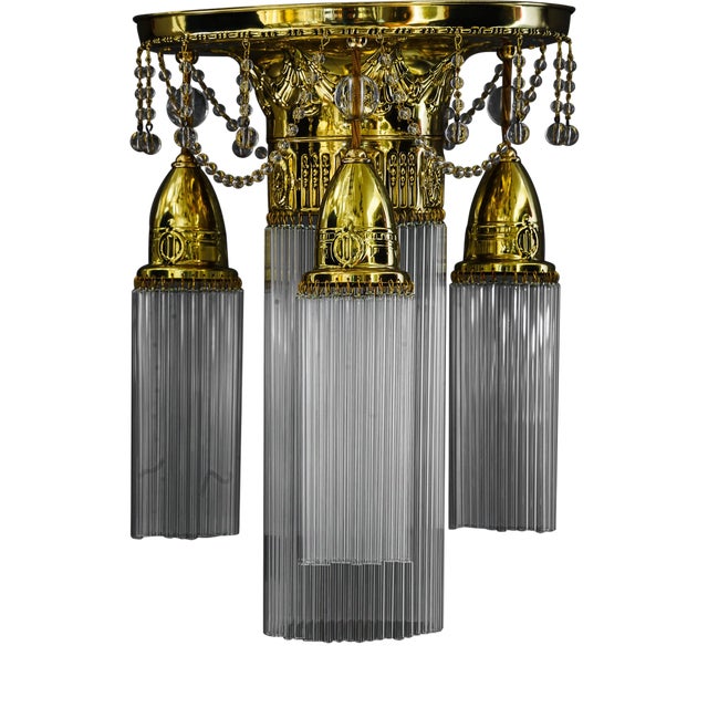 Art Nouveau Ceiling Lamp, Vienna, 1908 For Sale