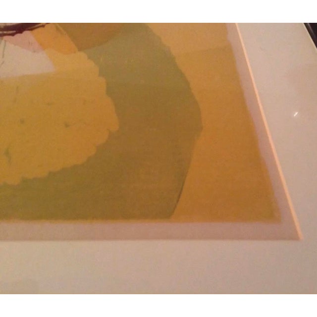 Framed Abstract Print Titled "Beach Forms" by Listed Artist Edie (Edythe) Sheldon (1921-2017) For Sale - Image 9 of 10