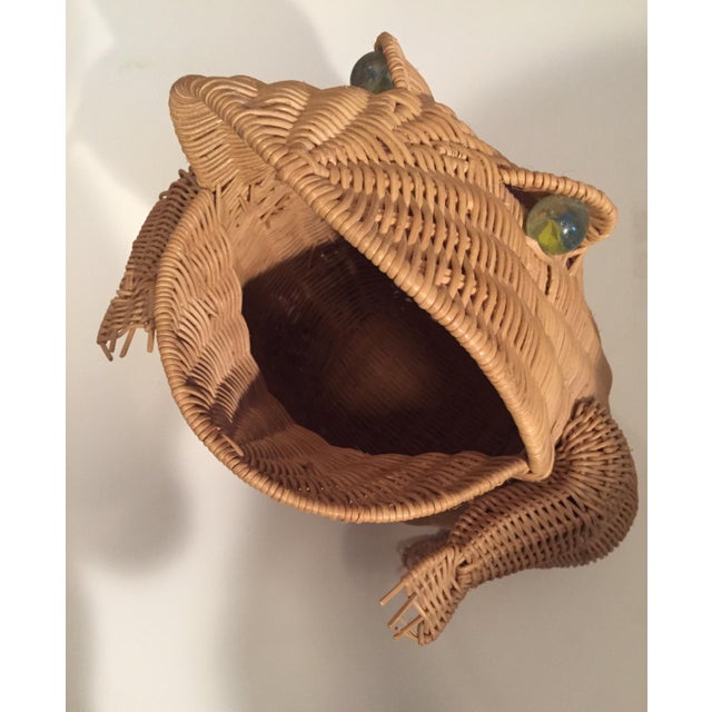 Vintage Wicker Frog Basket Chairish