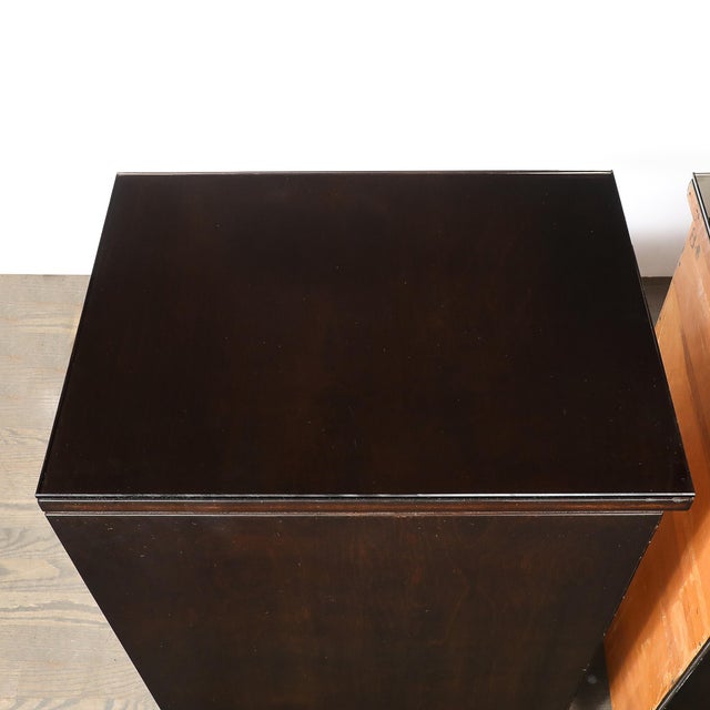 Pair of Art Deco Eliel Saarinen for Johnson Walnut End Tables/ Nightstands For Sale - Image 10 of 13