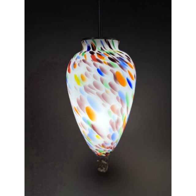 Blue Murano Glass Thousand Flowers Pendant from La Murrina, 1965 For Sale - Image 8 of 12