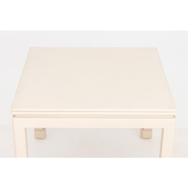 James Mont James Mont Style White Painted Dining Table For Sale - Image 4 of 7