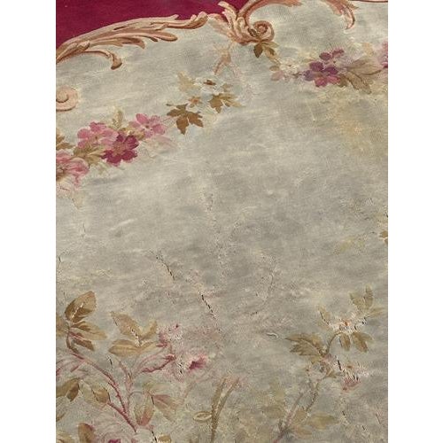 Antqie Aubusson Tapestry Sofa Cover, 1890s For Sale - Image 11 of 18