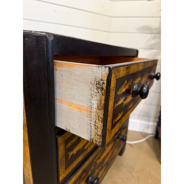 19th Century English Ebony Bamboo Chest For Sale In Nashville - Image 6 of 10