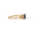 Metal Vintage Style 1.01ct Blue Sapphire Birthstone 14k Gold Diamond Proposal Ring Size 7 For Sale - Image 7 of 17