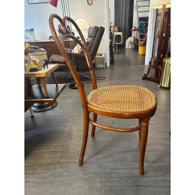 Wood Art Nouveau Side Chair, 1920s For Sale - Image 7 of 8