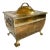 Late 19th Century English Brass Fireplace Box For Sale