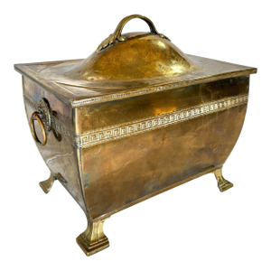 Late 19th Century English Brass Fireplace Box