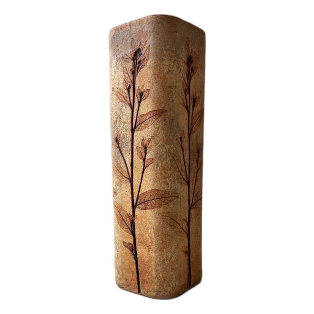 Japanese Herbarium Vase by Raymonde Leduc, 1970s For Sale