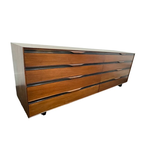 This is a 7-foot-long dresser designed by John Kapel for Glenn of California, circa 1960s. The piece has been...