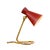 Red and Brass Diabolo Table Light by Asea, 1950s For Sale