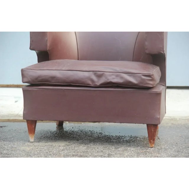 Set of Italian Armchairs with Wooden Feet, 1930s For Sale - Image 9 of 15