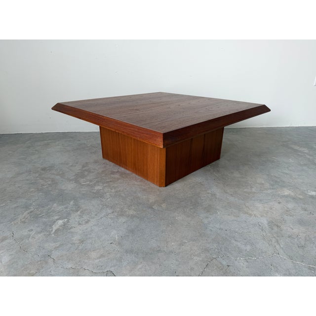 1960s 1960's Mid Century Vejle Stole & Møbelfabrik Square Coffee Table For Sale - Image 5 of 18