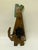 Metal Large 13.5" Hand-Painted Metal "Green Dog" Pendulum Wall Clock by Óxidos – Fully Functional (Rare Retired Colorway) For Sale - Image 7 of 9