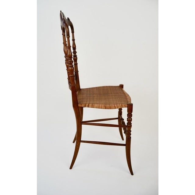 Mid-Century Chiavari Chair Model Parisienne with Cane Seat, 1953 For Sale - Image 4 of 16