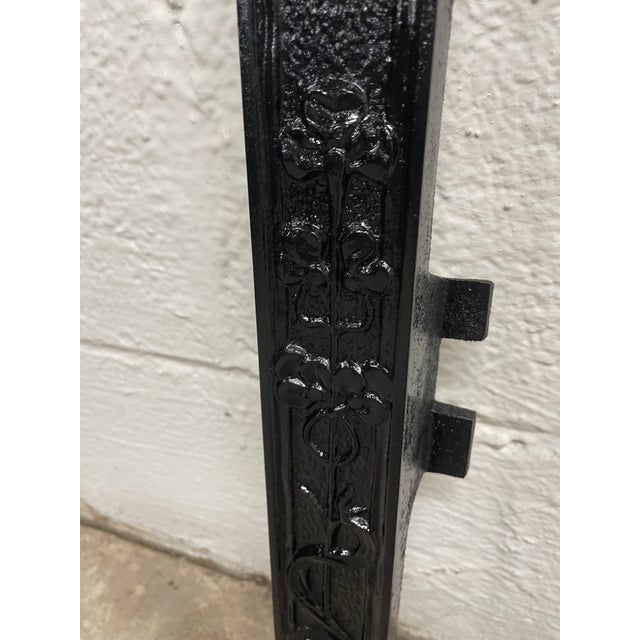 Early 19th Century Late 19th Century Cast Iron Surround 24.5"w X 30" H - Ornate Victorian Era From New Orleans For Sale - Image 5 of 7