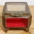 Early 20th Century Vintage Ormolu Brass Beveled Glass Jewelry Casket For Sale - Image 5 of 11