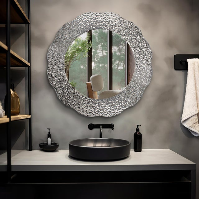 Olmstead Round Mirror For Sale - Image 9 of 10